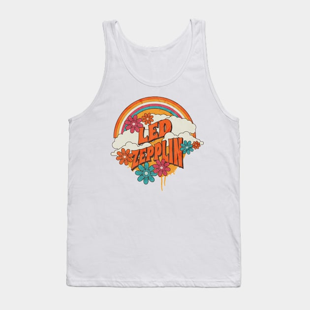 Retro Rainbow - Lepplin Tank Top by sansxart